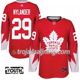 Toronto Maple Leafs tröja William Nylander 29 Röd 2017-2018 Adidas Alternate Authentic - NHL Tröjor Barn